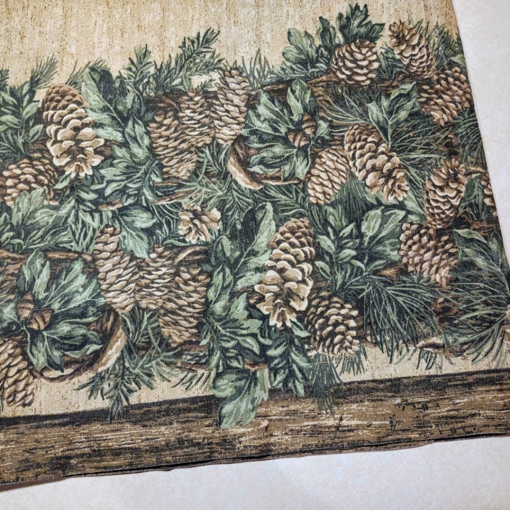 5/15.00 Pinecone Window VALANCE 64"-73"